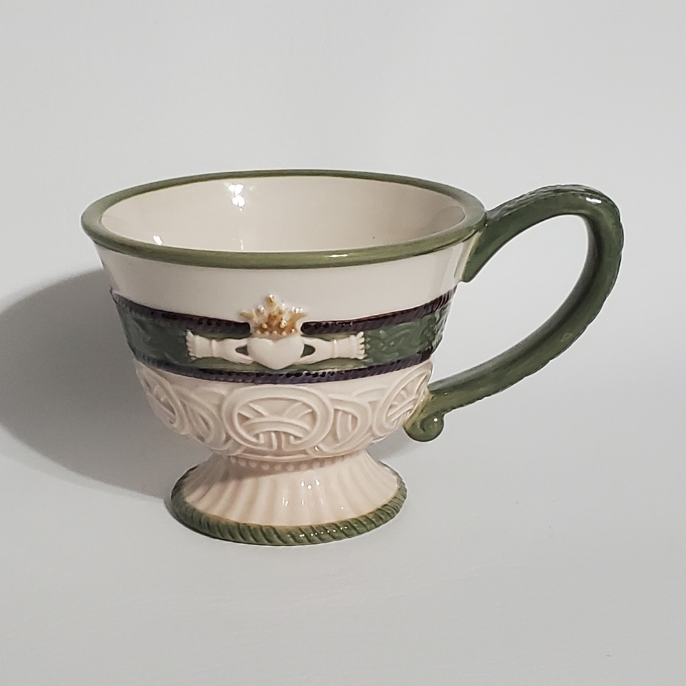 Claddagh Teacup Irish Coffee Cup Grasslands Road Celtic Knots